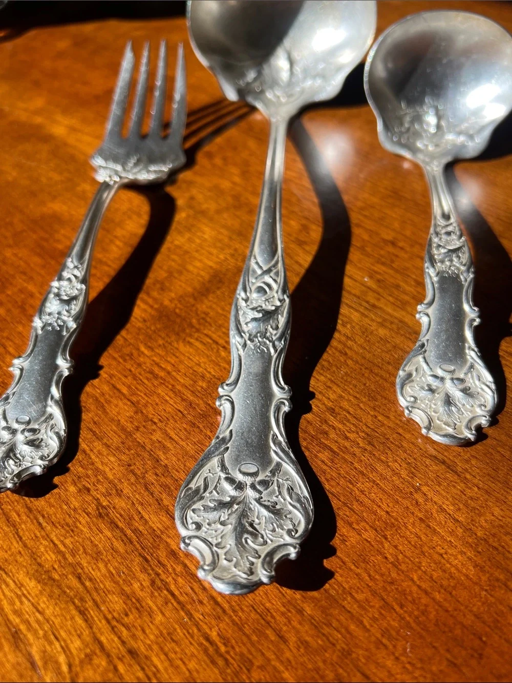 An Antique 1906 Charter Oak Silver-Plated Serving Set by 1847 Rogers Bros.
